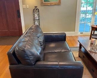 Leather Loveseat