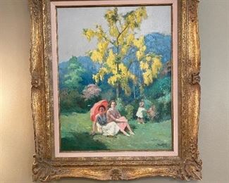 Original Oil on Canvas in Gold Gilt Frame