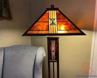 Tiffany Style Stain Glass Floor Lamp