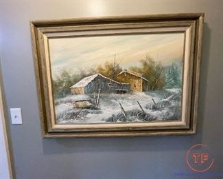 Original Oil on Canvas by R DAVIES