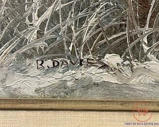 Original Oil on Canvas by R DAVIES