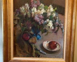 Original Oil on Canvas Still Life by JANE SCOTT