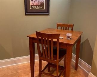 Mission Style Pub Table and Chairs Set