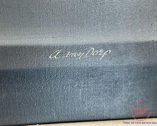 Original Still Life Oil on Canvas by A VAN DORP