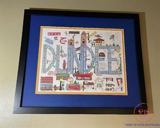 Framed DUNDEE Print by KATHI GERINGER