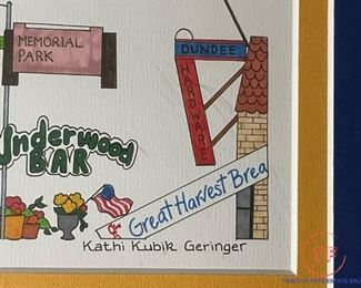 Framed DUNDEE Print by KATHI GERINGER