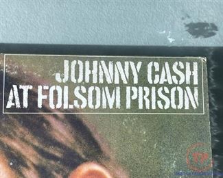 JOHNNY CASH At Folsom Prison Framed Vinyl LP Jacket