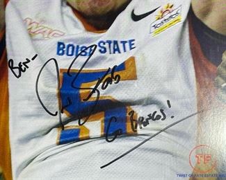 2007 Fiesta Bowl Boise State Signed Poster - JARED ZABRANSKY