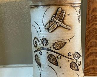 Signed Dragonfly Pottery