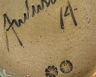 Signed Dragonfly Pottery