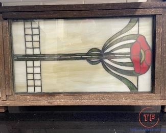 Antique Slag Glass / Stain Glass 