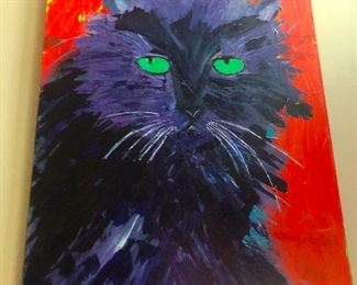 fluffy black cat is over it