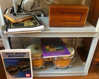 Bongos on the bottom shelf there!