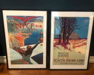 Lots of these cool framed posters