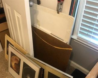 behind the door waiting to jump out and scare you