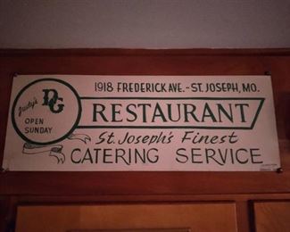 Judys D & G Restaurant Sign (cardboard) - St. Josephs Finest