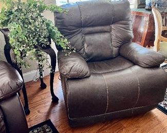 Leather Electric Recliner - Ashley’s 