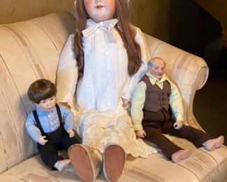 Antique Doll collection including an Heinrich Handwerck Bisque Doll #300-176