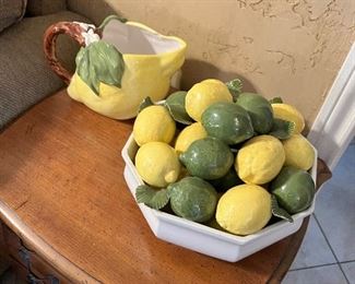 Lemon fruit bowl decorations 