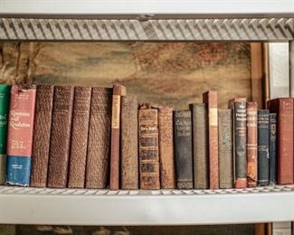 Lots of vintage books, including many first and early editions.