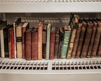 Lots of vintage books, including many first and early editions.