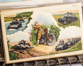 This set features vintage US Military and WWII postcards. Most postcards are in standard frame sizes - ready to be added to any decor. 
