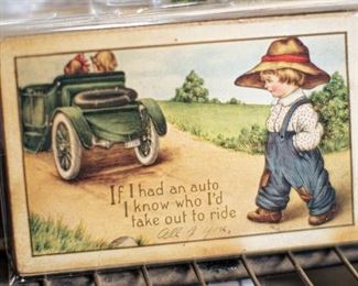 This postcard set features vintage "funnies." Some are actually funny. Some are more of a history lesson. Most postcards are in standard frame sizes - ready to be added to any decor. 
