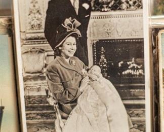 This postcard set features the British royal family. Most postcards are in standard frame sizes - ready to be added to any decor. 