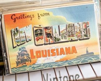 This postcard set features vintage Louisiana land- and city-scapes. Most postcards are in standard frame sizes - ready to be added to any decor. 