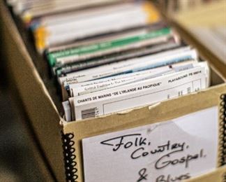 Amazing CD collection - thousands of CDs and many Box Sets. Incredibly well curated - Jazz, Classic Rock, Reggae, Blues, World Music, Folk Music, Retro Pop, Gospel, etc. Vast majority of CDs are in near mint or EX+ condition. 
