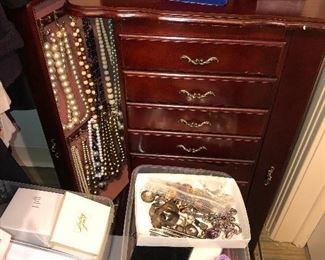 So many boxes of jewelry waiting for us to unpack