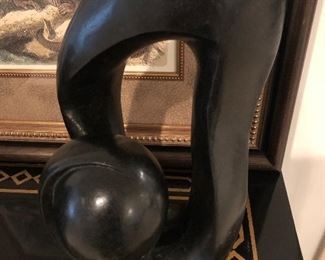 Signed stone sculpture Chief C. Kampira 