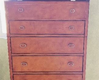 Thomasville Leather highboy dresser