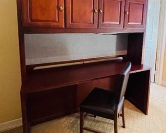 Desk with bookcase