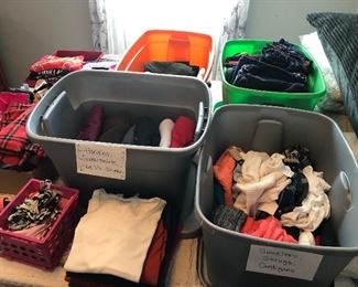 Ladies clothing (M, L) - leggings, pants, sleepwear, swimwear, shirts, sweaters