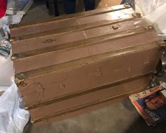 Antique Trunk (wood, painted)