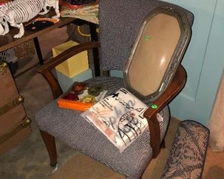 Vintage Chair, Frame with Bubble Glass,