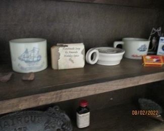 Old Spice shaving mugs and collectibles