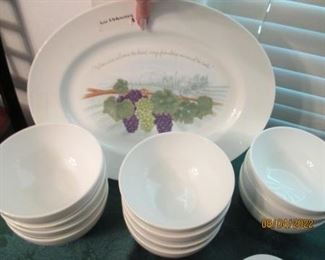 Wedgwood platter and bowls