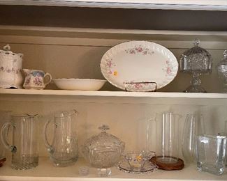 Glassware, Vintage Dishes and Serving Pieces 