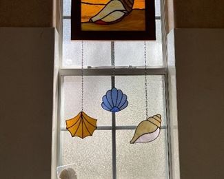 Shell Stained Glass Wall Hanging 