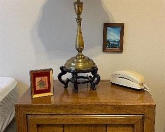 Vintage Solid Wood Dixie End Table