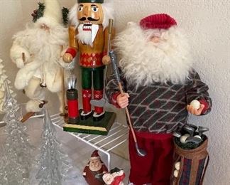 Golfing Santas