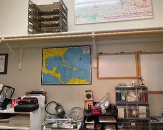 Office Supplies, Wall Maps