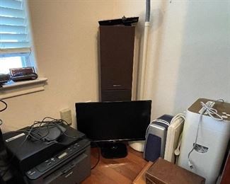 Electronics-Printer, Speakers, Paper Shreader, Monitor 
