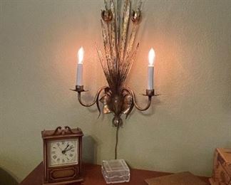 Mid Century Lighted Wall Hanging 