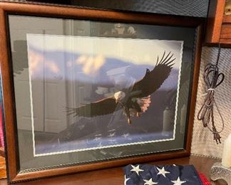 Numbered Eagle Print by Tony Dawson