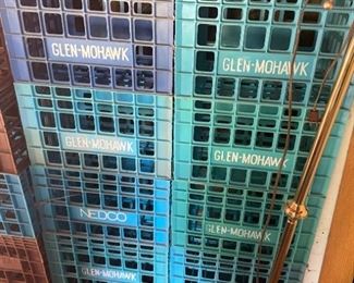 Huge selection of plastic and metal milk crates 