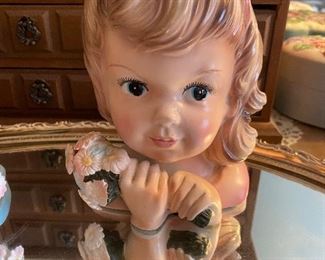 Vintage Enesco Head Vase/Planter