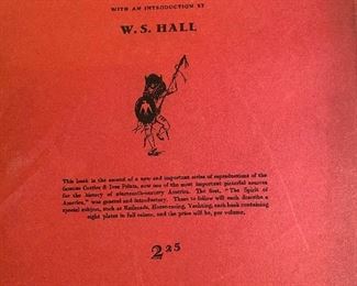 Vintage Currier & Ives Prints. The Red Indian 